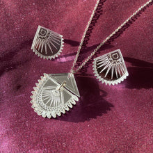 Load image into Gallery viewer, Anisha Parmar LOTUS STUDS & NECKLACE SET